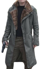 Officer K Ryan Gosling 2049 Blade Runner Long Trench Cotton Coat Jacket